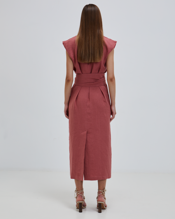 Futuro Dress Cassis